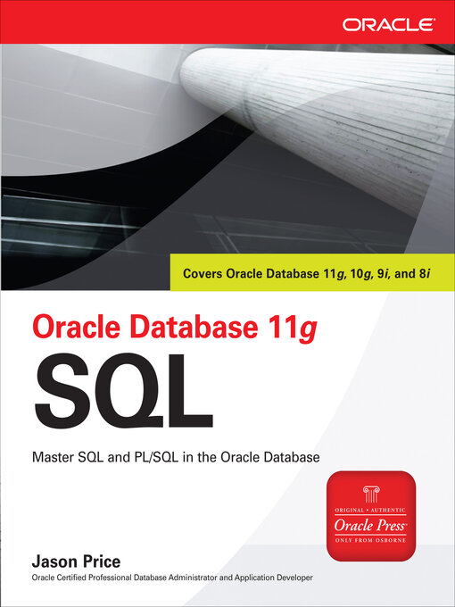 Title details for Oracle Database 11g SQL by Jason Price - Available